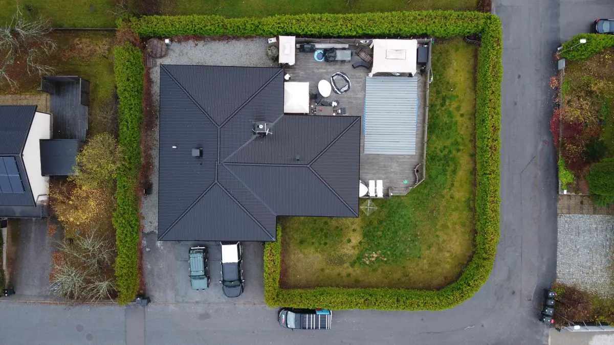 Serviced apartments in Södertälje seen from above